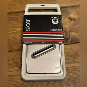 Bonny Stainless Steel White Vintage Slicer NEW 1989 Dishwasher Safe
